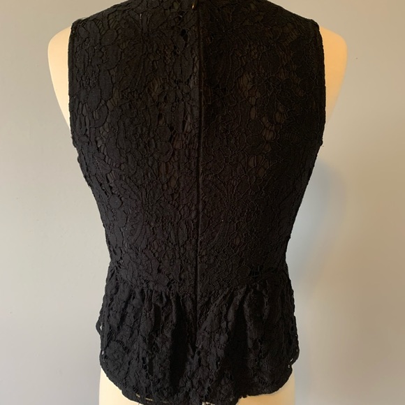 JCrew sleeveless lace top in black - Picture 3 of 4
